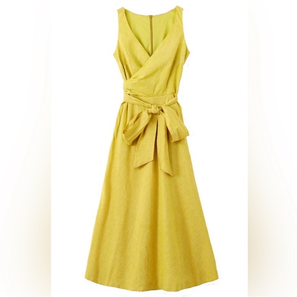 Boden Dresses & Skirts - Boden Riviera Yellow Wrap Dress